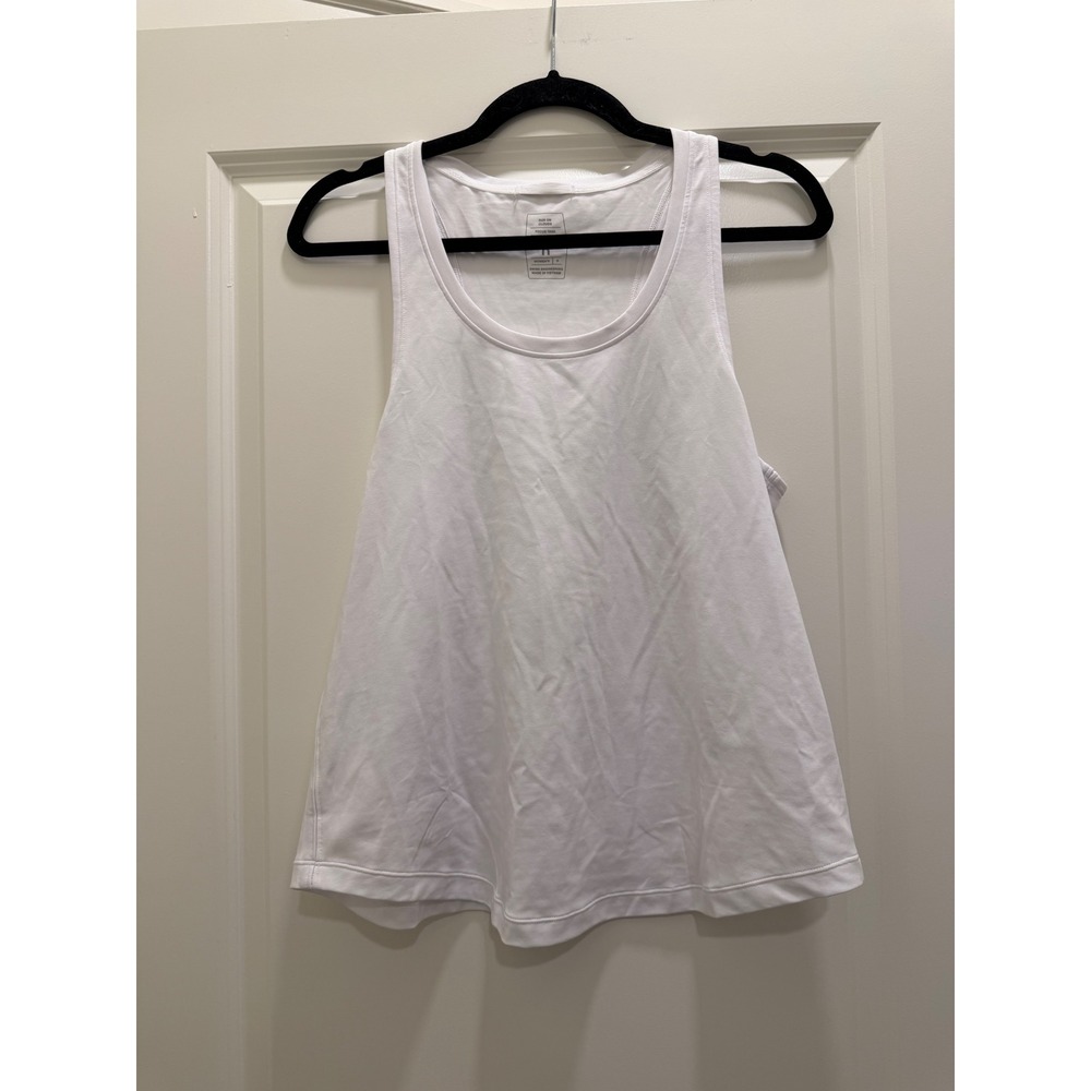On Clouds Running Focus Tank Womens Small White Racerback Athletic Training Top